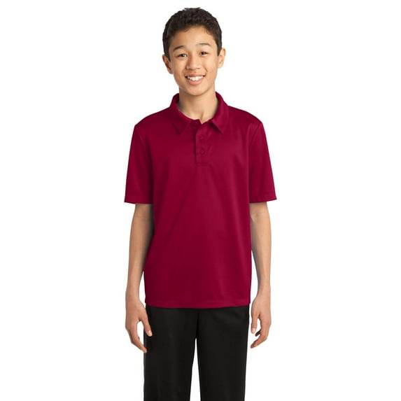 Port Authority Y540 Youth Performance Polo Shirt - Red - Medium