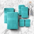 thumbnail image 2 of Casa Platino Bathroom towels 6 Pc Set, 2 Bath Towels, 2 Hand Towels, 2 Wash Cloths, Ultra Soft & Absorbent Towels - Teal, 2 of 6