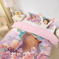 thumbnail image 2 of Erosebridal Kawaii Capybara Bubble Tea Duvet Cover Set For Boys Girls,Kids Japanese Floral Sakura Bedding Full,3-Piece,No Comforter,Pink Reversible, 2 of 6