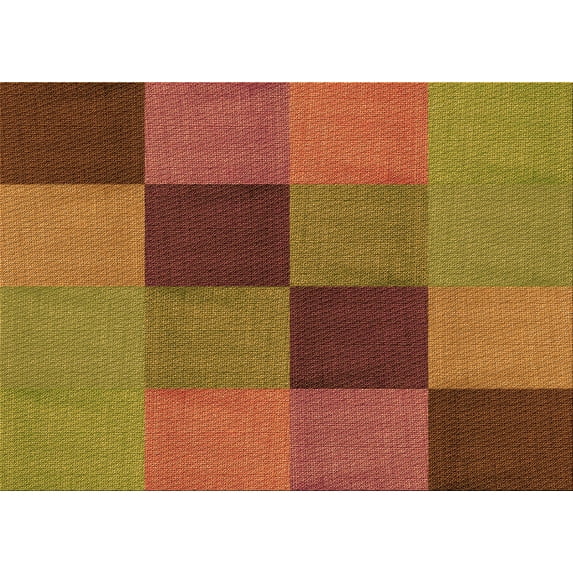Ahgly Company Machine Washable Indoor Rectangle Transitional Cinnamon Brown Area Rugs, 4' x 6'