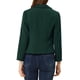 thumbnail image 3 of BLAZER CHIC para Mujeres Abierto Frontal para Trabajar Traje Corto de Verano Chaqueta Verde Sólido L, 3 of 7