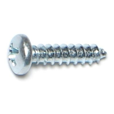 

#6 x 5/8 Zinc Plated Steel Phillips Pan Head Sheet Metal Screws