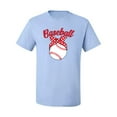 thumbnail image 2 of Wild Bobby, Cute Baseball Mom Ribbon Gift, Mother's Day, Men Graphic T-Shirt, Light Blue, X-Large, 2 of 3
