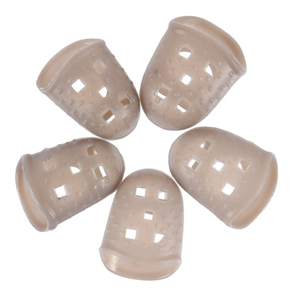 25 Pcs Thumb Guard Finger Protectors Rubber Fingertip for Guitar Pain Relief