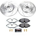 thumbnail image 3 of PowerStop Front Z26 Street Warrior Carbon-Fiber Ceramic Brake Pad and Drilled and Slotted Rotor Kit Fits: AUDI VOLKSWAGEN Select Models K7082-26, 3 of 9