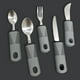thumbnail image 3 of Utensilios adaptados para ancianos/artritis/mango débil y discapacitados - Estuche de viaje conveniente (juego de 4 piezas) JAMW Sencillez, 3 of 4