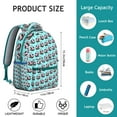 thumbnail image 6 of Panda Pattern Backpack - Trendy School Backpack for Students & Professionals, Roomy Waterproof Design with Comfortable Straps, Ideal for Work & College, 6 of 6