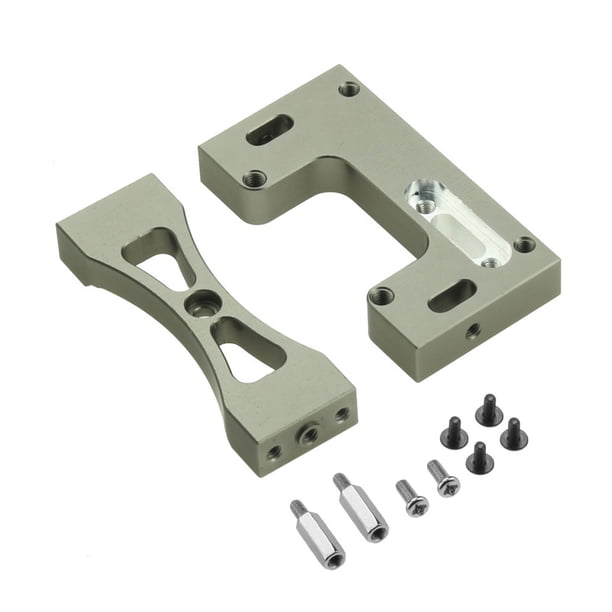 Reemplazo de viga de soporte de montaje fijo servo para WPL 1/16 B1 B14 B16 B24 B36 C24 C14 y MN D90 Abanopi tipo 2-Titanio