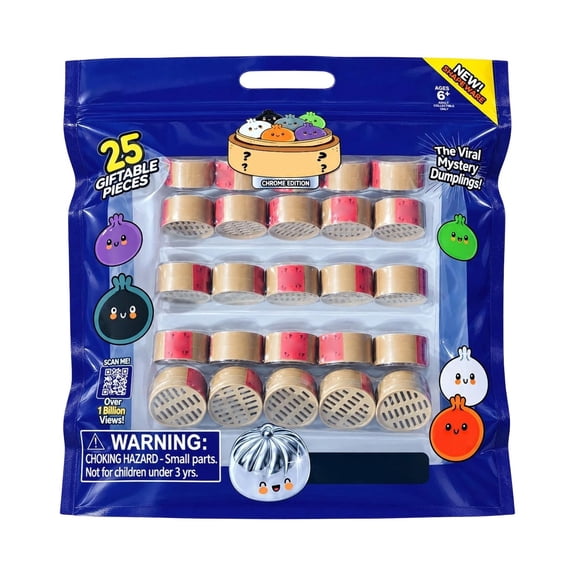 25‑Count Extra Mini Dumplings Squish Mystery Dumpling Set for Halloween Goodie Bags for Party Favors Toys