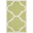 thumbnail image 3 of SAFAVIEH Cambridge Justine Geometric Quatrefoil Wool Area Rug, Green/Ivory, 6' x 9', 3 of 10