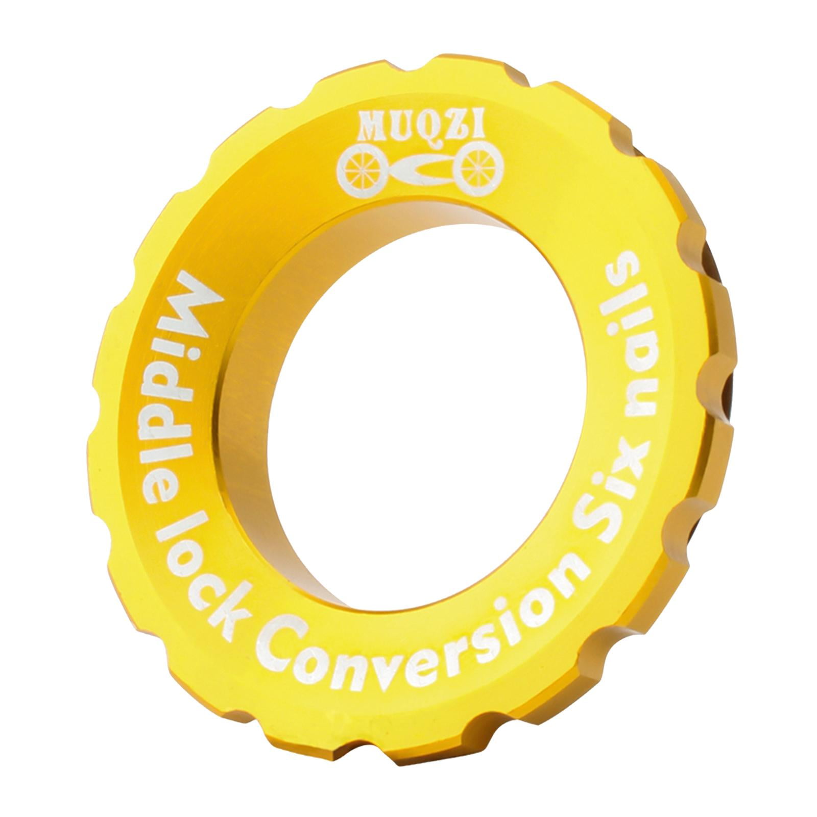 rust 6 Disc Brake Rotor Adapter, Aluminum Alloy Middle Lock Disc Brake