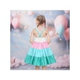 thumbnail image 5 of Girls Dress Mermaid Rainbow Strip Suspender Sleeveless Sundress Summer 6 Years, 5 of 8