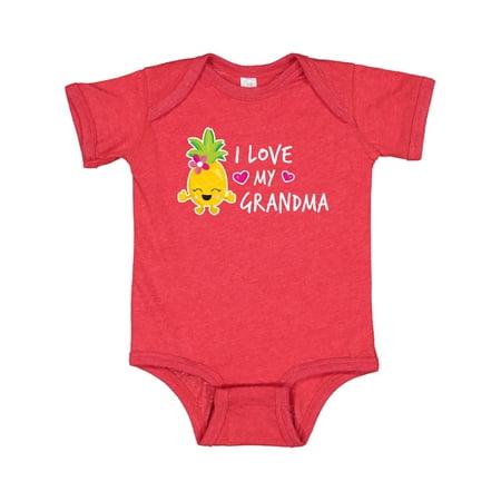 

Inktastic I Love My Grandma with Pineapple Gift Baby Girl Bodysuit