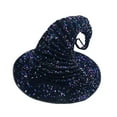 thumbnail image 3 of de Halloween para disfrazarse de adultos, gorro de para escenario, accesorios para disfraz de Lentejuelas moradas, 3 of 8