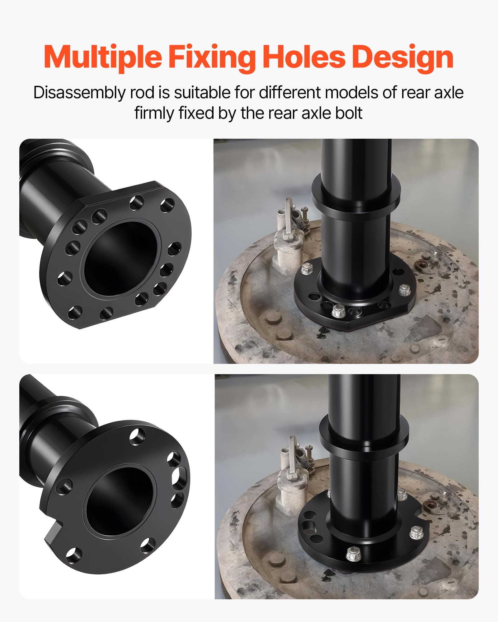 VEVOR Rear Axle Bearing Puller Tool, Compatible with 1998-2008 Toyota Land Cruiser, 1995-2016 Tacoma 1993-1998 T-100,Rear Axle Shaft Bearing Puller for Mitsubishi and Isuzu Models with Backing Plates