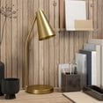 thumbnail image 4 of Henn&Hart 8" Lampe de Table en Métal Finition Laiton, 4 of 9