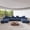 Blue, variant on Magic Home Convertible Sectional Sofa Modular Couch,Modern Corduroy Sofa with Pillows for Living Room,Apartment and Small Space,2-Seat Sofa,Brown