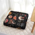 Dark Cosmic Meditation Cushion - Fluffy Floor Pillow with Constellation ...