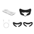 thumbnail image 1 of For Meta Quest3 VR Headset Silicone Eye Mask Covers & Handle Grip Cover w/Strap, 1 of 8