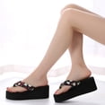 thumbnail image 4 of GOOHOCHY 1 par de mujeres zapatillas cómodas sandalias de suela gruesas para al aire libre zapatillas para al aire libre, 4 of 8