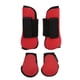 thumbnail image 5 of Juego de 4 botas para tendón de caballo, suaves, antideslizantes, con amortiguación, carcasa de PU, botas protectoras para tendón para caballos, juego de rojo XL, 5 of 5