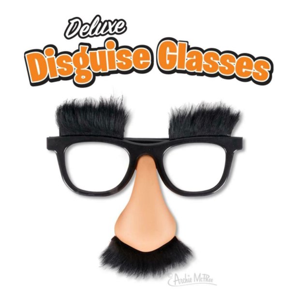Fuzzy Nose and Glasses Deluxe Disguise Accoutrements Light Skin Tone