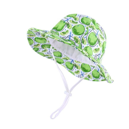 

Leutsin Kids UPF50+ Sun Hat Breathable Bucket Fruit Printed Hat Summer Play Hat