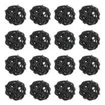 Uxcell 16-Pack Wicker Rattan Balls 30mm/1.2 Inch Decorative Rattan Balls for Christmas Weddings Thanksgiving Black