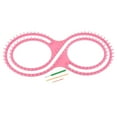 thumbnail image 2 of 4pcs Scarf Knitting Tool Knitting Loom Kits for Beginners Making Yarn Crafts Pink, 2 of 9
