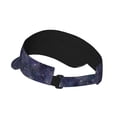 thumbnail image 2 of Pofeuu Watercolor Indigo Print Sunscreen Visor Cap Adjustable Sport Empty Top Baseball Sun Cap for Men Women Sports Outdoor Headwear, 2 of 7