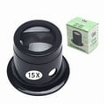 thumbnail image 2 of Loupe, Portable Monocular Magnifier Magnifying Glass Jewelry Making Tools Watch Jewelry Repair Tools Loupe Lens (10X+15X), 2 of 4