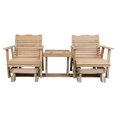 thumbnail image 4 of Kilmer Creek 6' Natural Cedar Settee Glider, Amish Crafted, 4 of 4