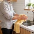 thumbnail image 6 of Vfedsrsge Coral Fleece Hand Towel 14x30 Inches - Ultra Soft Highly Absorbent Lint-Free Face Towel for Bathroom, Hair Drying, Gym, Travel - Plush Polyester Handkerchief, Yellow, 6 of 6