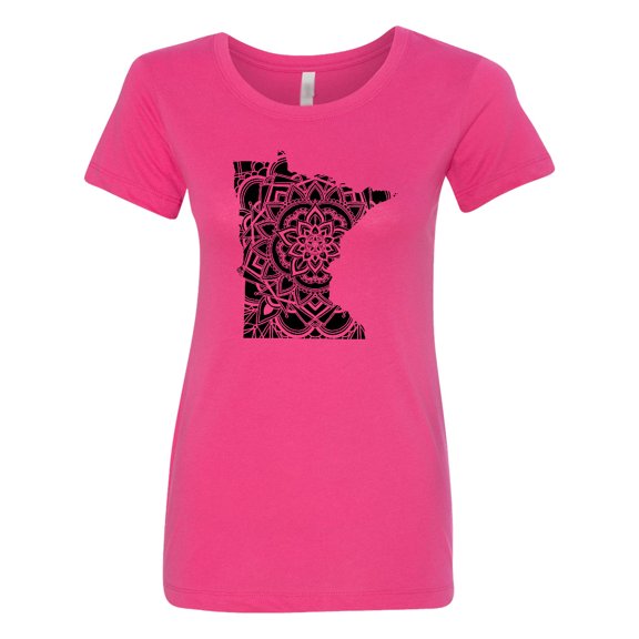 Inktastic Minnesota Silhouette Mandala Women's T-Shirt