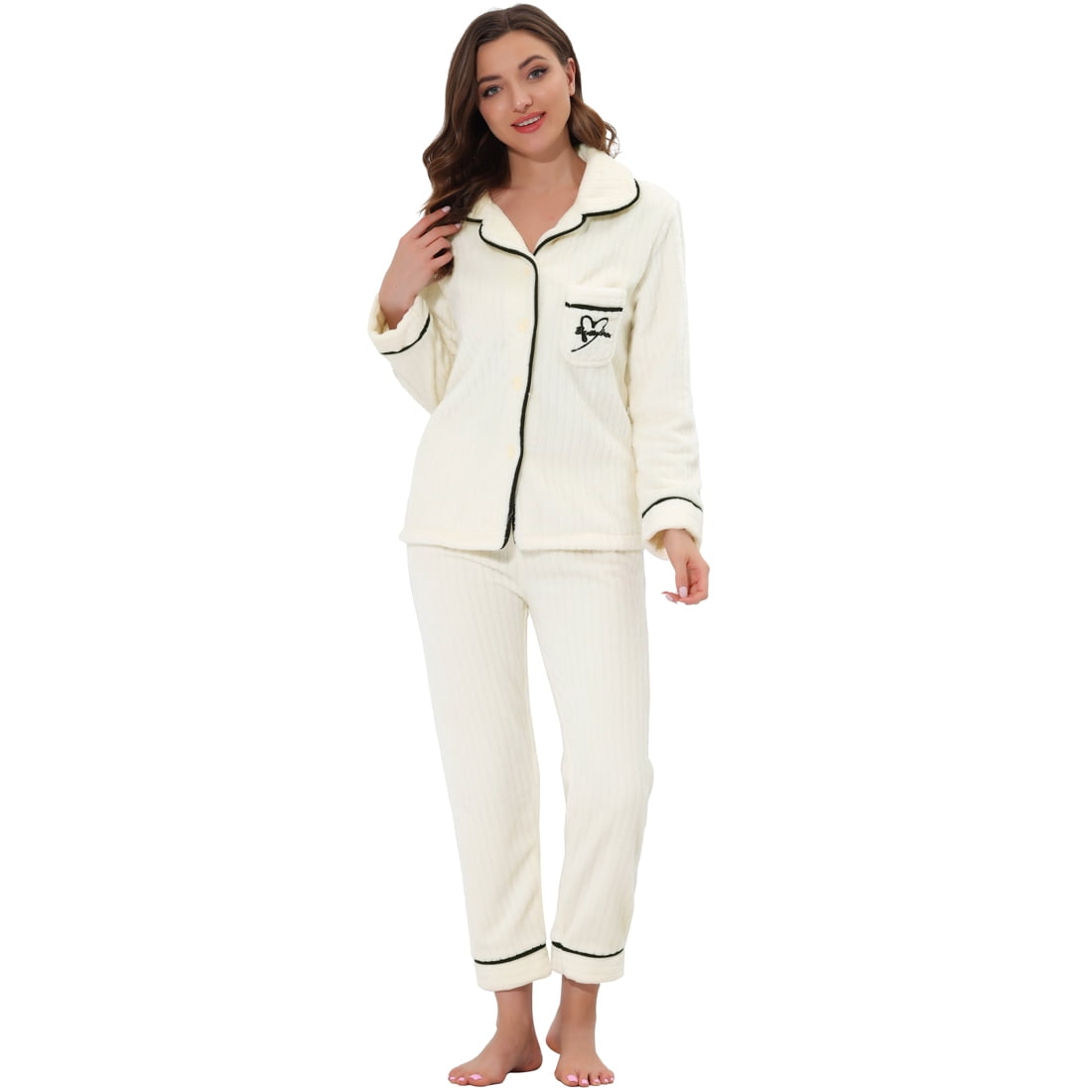 Pajama set white sale