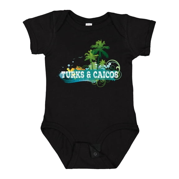 Inktastic Turks and Caicos Islands Boys or Girls Baby Bodysuit