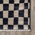 thumbnail image 5 of nuLOOM Dominique Abstract Checkered Fringe Area Rug, 6' 7" x 10' 2", Dominique Navy, 5 of 12