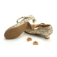 thumbnail image 3 of THEE BRON Toddler Flower Girl Gold Giltter High Heels Princess Dress Shoes, 3 of 6