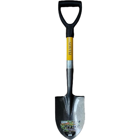 27" Round Mini Transfer Shovel with Fiberglass Handle & Plastic D-Grip