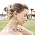 thumbnail image 2 of Aretes KAIYIDAN Boho Vintage Largos en Plata, 2 of 9