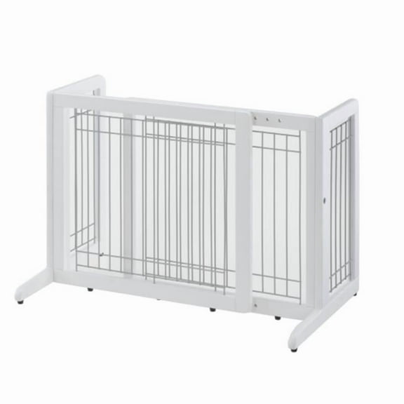 Freestanding Pet Gate Small - Origami White