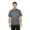 Dark Gray, variant on TOPTIE Short Sleeve Chef Coat Jacket White Lightweight Button Chef Uniform
