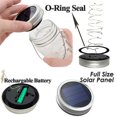 thumbnail image 3 of Fairy Star Firefly Solar Lids Jar Lights, 8 Pack 20 LEDs Solar Mason Jar Lanterns, 3 of 7