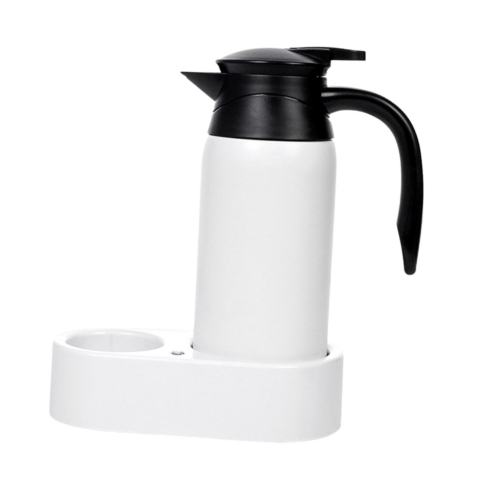 Wzmzjy 12V 24V 800ml Car Kettle Electric Kettle Stainless Steel Multi-Purpose Portable White Kettle