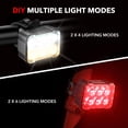 thumbnail image 4 of BN-LINK Bike Lights Front and Rear Set, USB Rechargeable 8+12 Modes Bicycle Lights, Waterproof Bike Lights Night Riding/Cycling, 4 of 7
