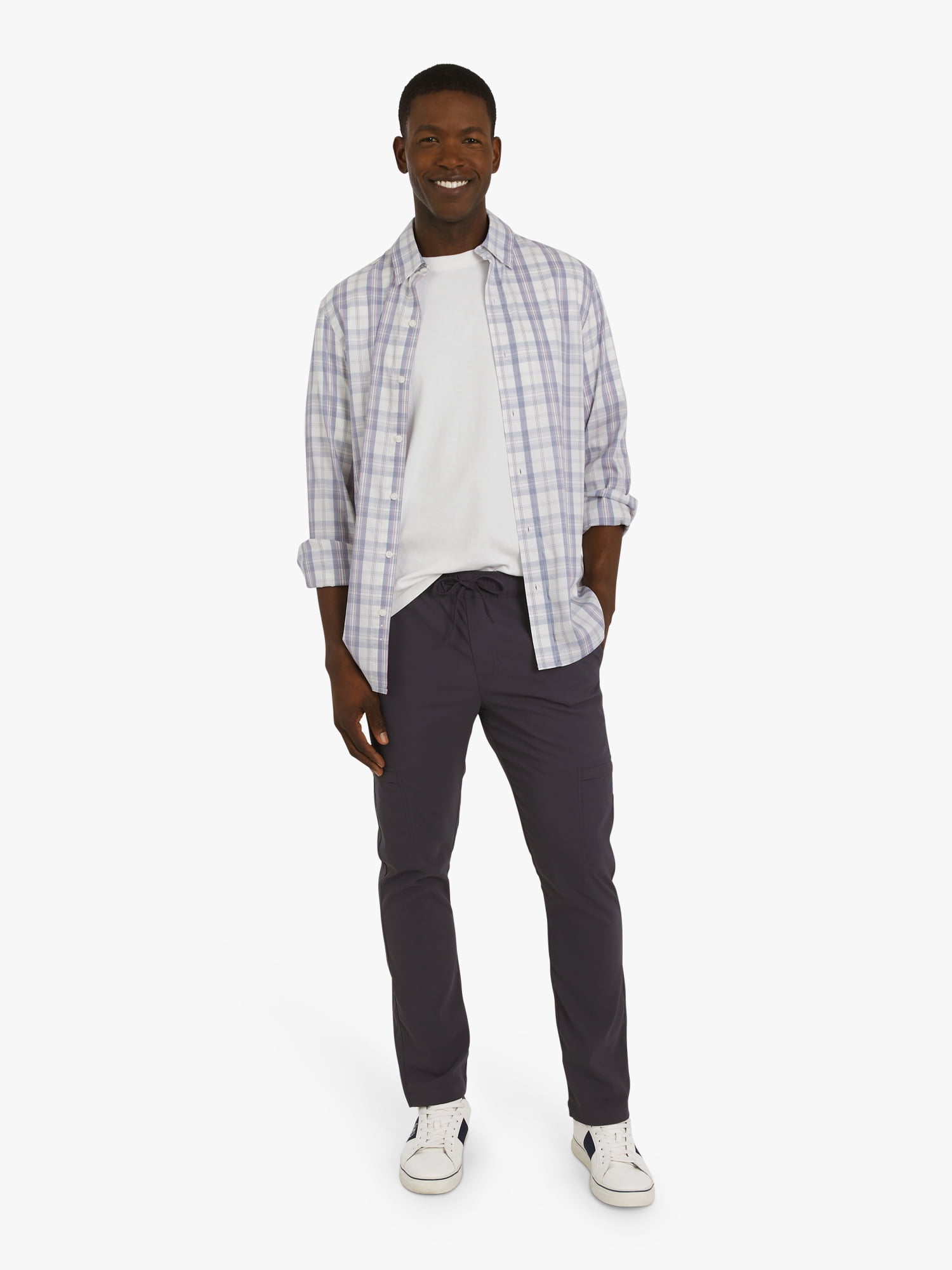 Chaps Men's & Big Men's Performance Canvas Utility Jogger Pants, Sizes S-3XL