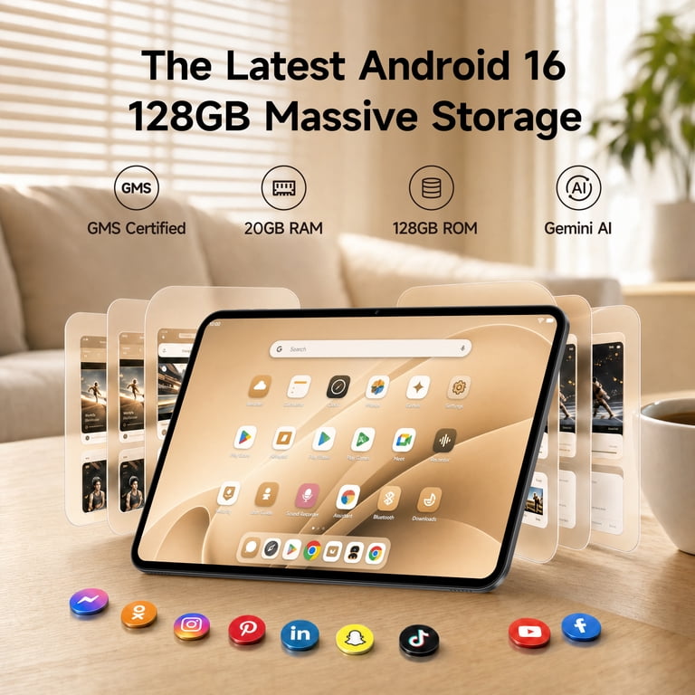 TECLAST T65 13.4型 Android16 タブレット 128GB Teclast Android 16 Tablet, 13.4 in Silver, Octa-Core CPU - Walmart.com
