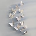 thumbnail image 1 of CAROOTU 12pcs 3D Hollow Butterfly Wall Sticker for Home Decor DIY Butterflies Fridge, 1 of 5