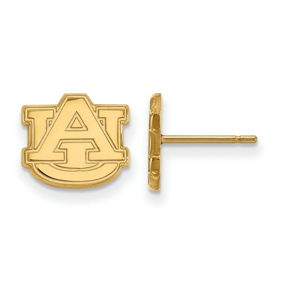 Women's Auburn Tigers Gold Plated XS Post Earrings
