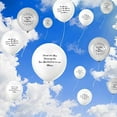 thumbnail image 3 of 60 Pieces Memorial Balloons Funeral Remembrance Balloons to Release in  Memorial Day Decorations Celebration of Life Ideas for Death and Funeral, White and Silver, 3 of 6